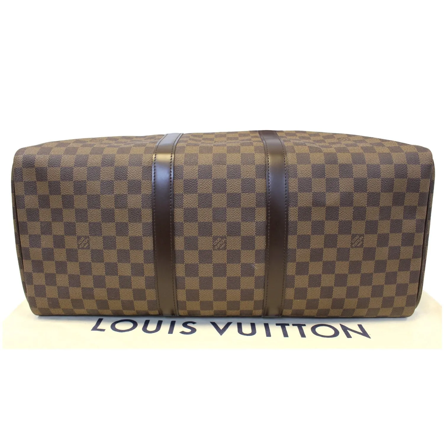 LOUIS VUITTON Keepall 50 Damier Ebene Boston Travel Bag