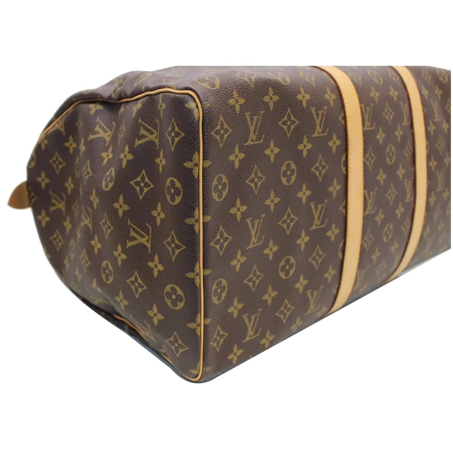 LOUIS VUITTON Keepall 50 Monogram Canvas Travel Bag Brown