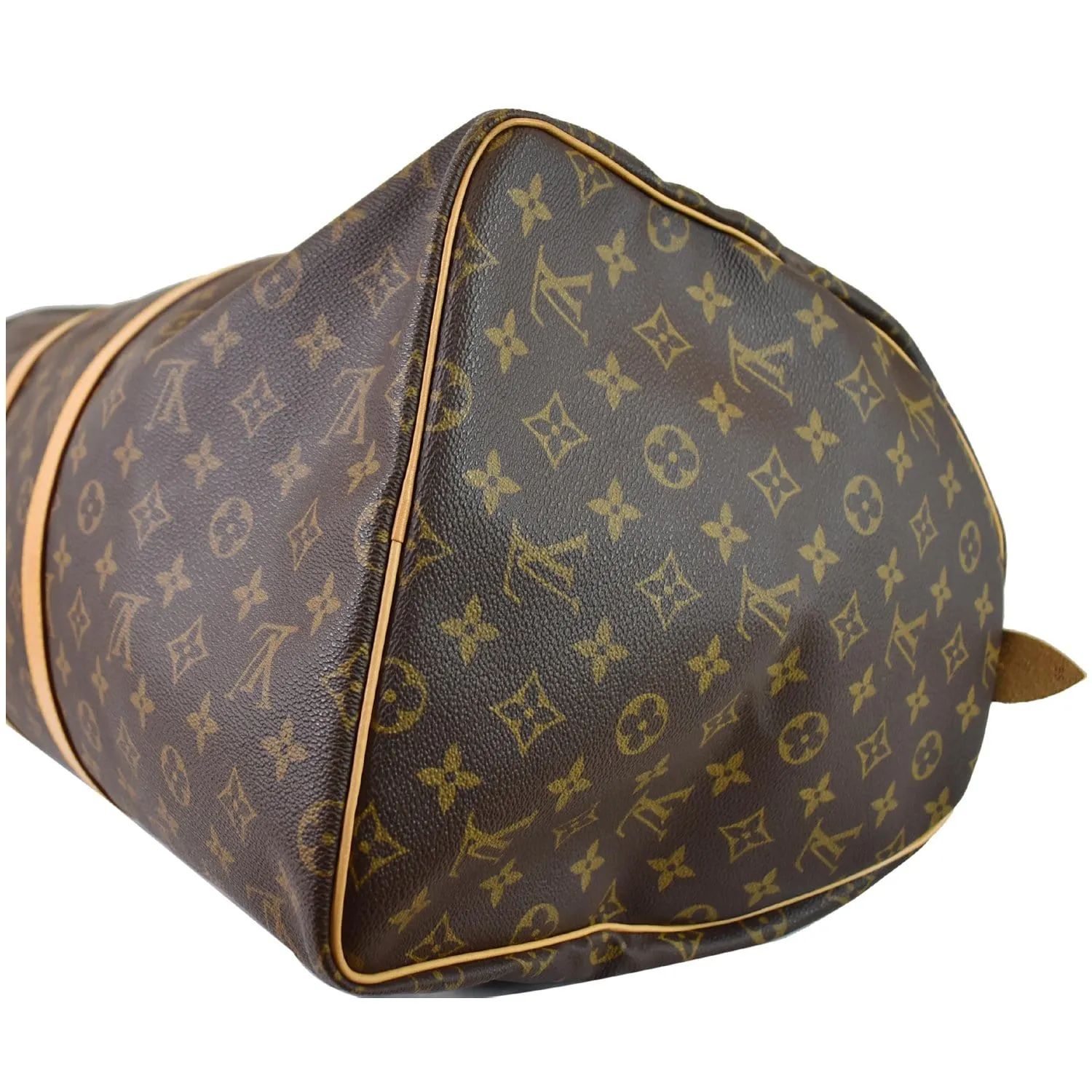 LOUIS VUITTON Keepall 55 Monogram Canvas Travel Bag Brown