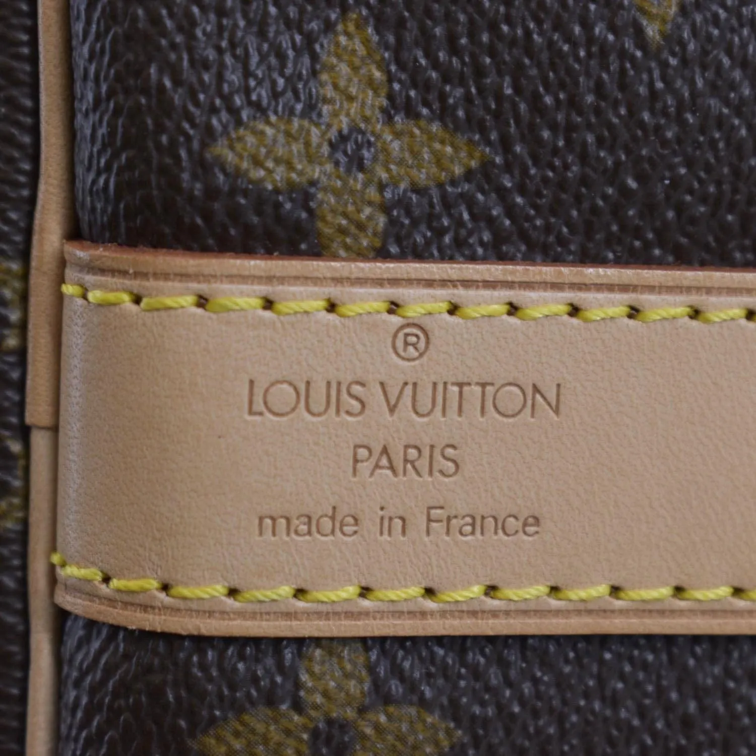 LOUIS VUITTON Keepall Bandouliere 55 Monogram Canvas Travel Bag Brown