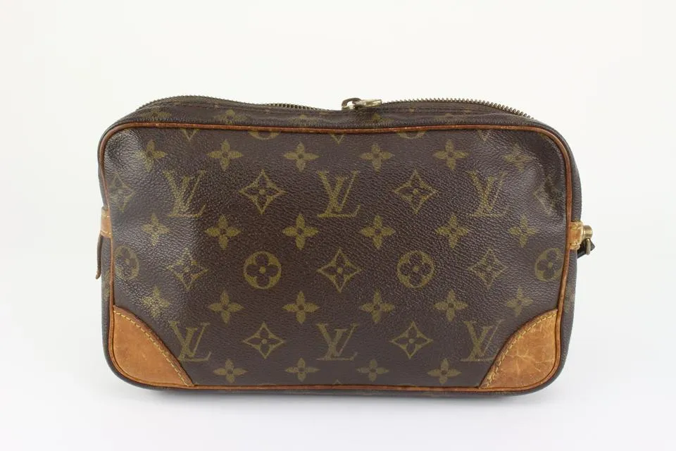 Louis Vuitton Monogram Marly Dragonne GM Wristlet 127lv17