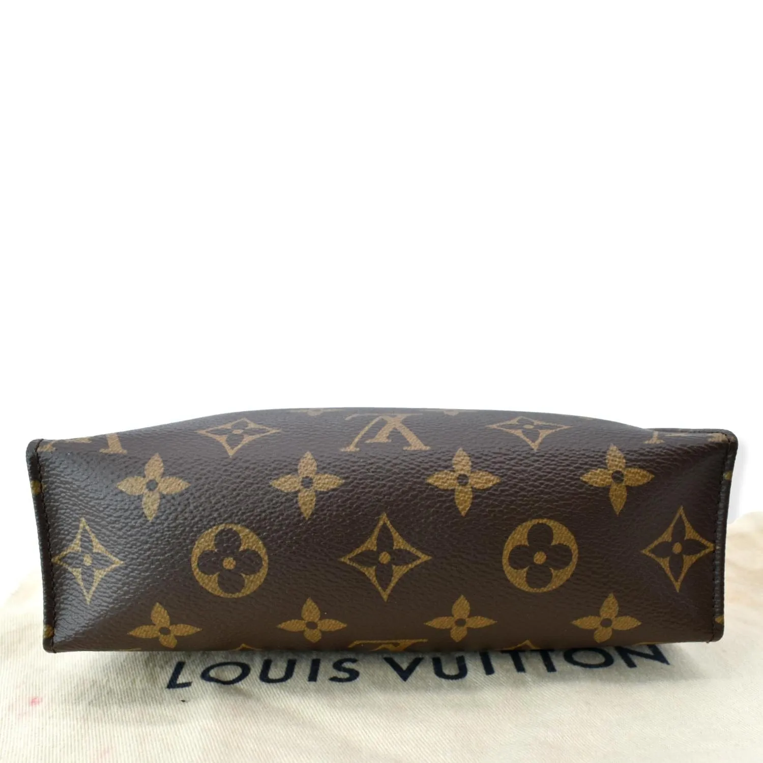 LOUIS VUITTON Toiletry 19 Monogram Canvas Cosmetics Pouch Brown