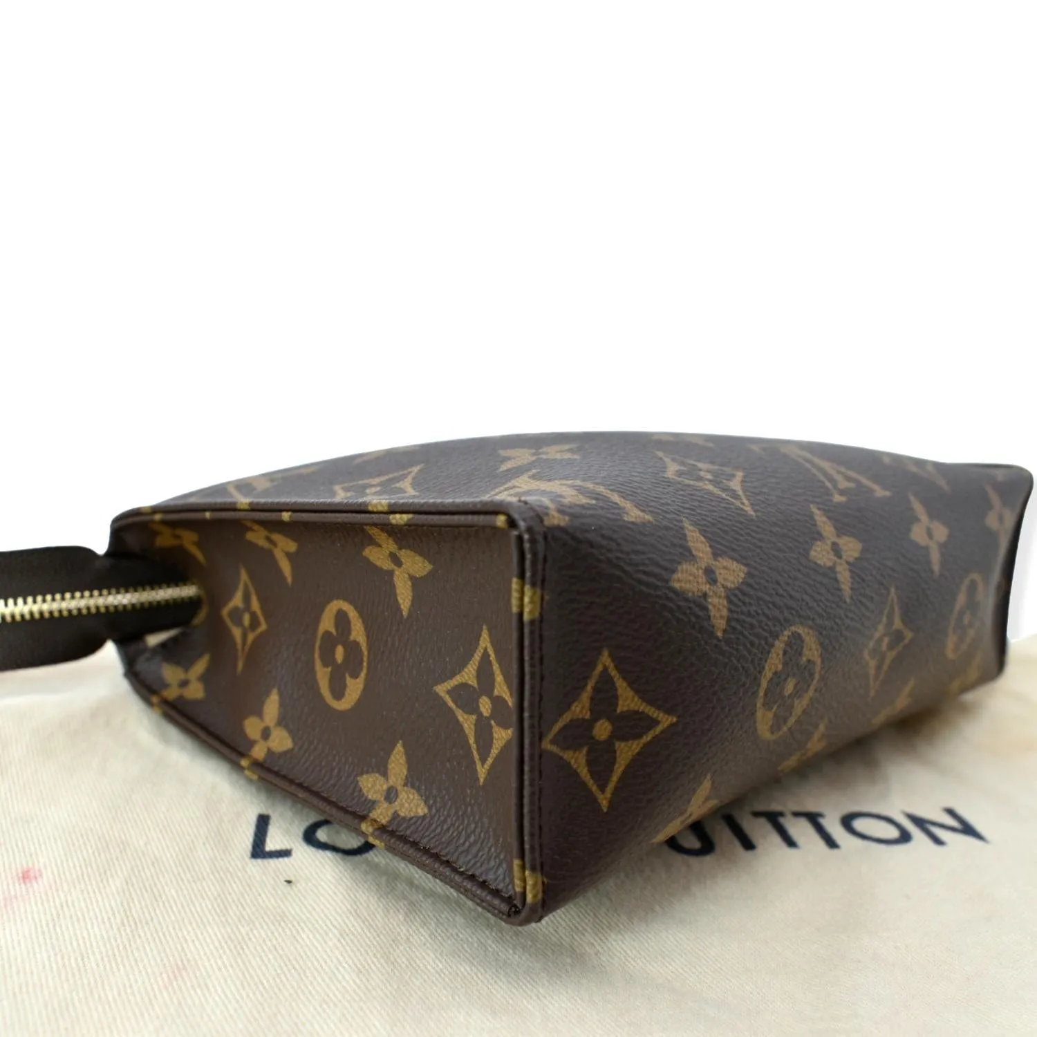 LOUIS VUITTON Toiletry 19 Monogram Canvas Cosmetics Pouch Brown