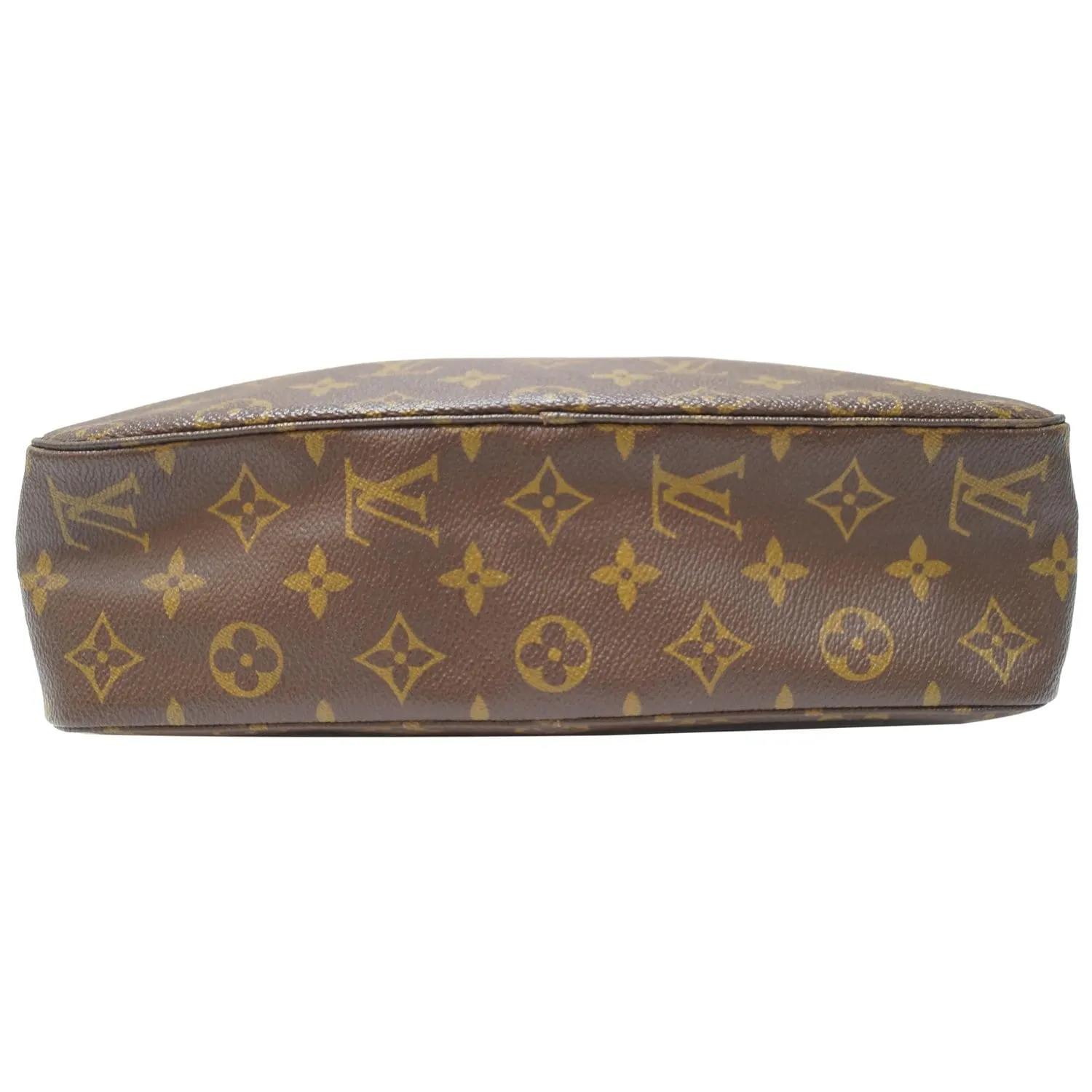 LOUIS VUITTON Trousse Toilette 28 Monogram Canvas Cosmetic Pouch Brown