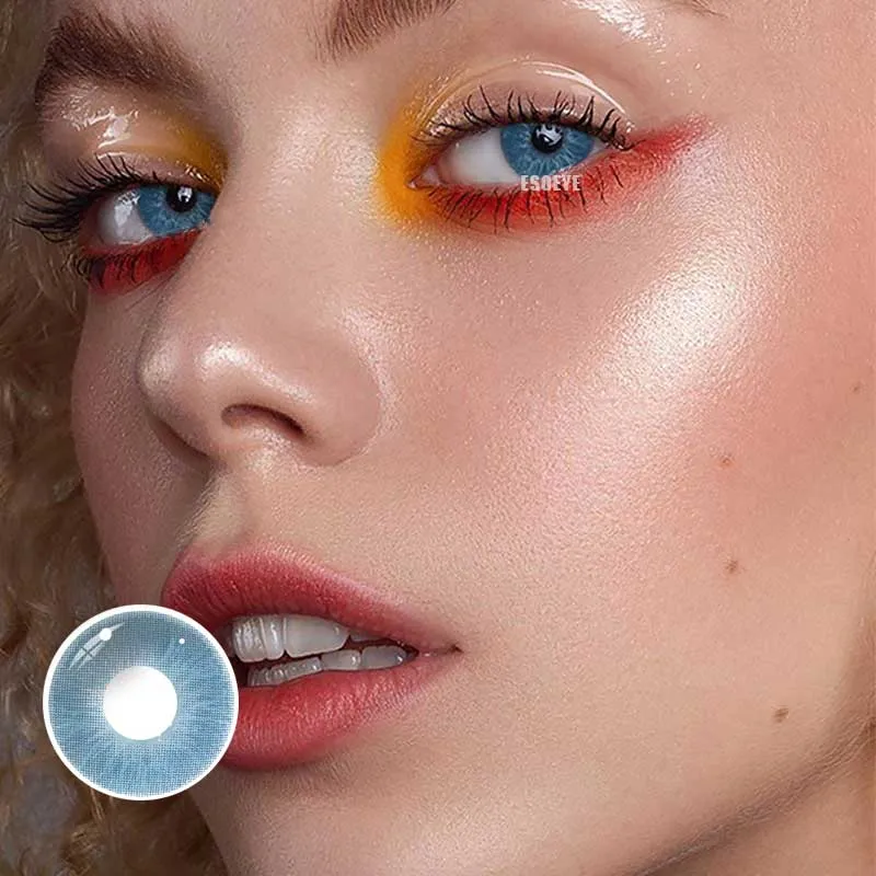 Love Story 5-HT Blue Colored Contact Lenses Yearly