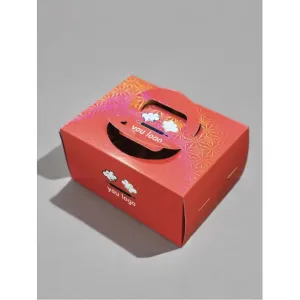 Luxury Bakery Box | Laser Coated | Inside Gold | 400g | 4-Piece | Square | Bakery and Dessert | Customizable