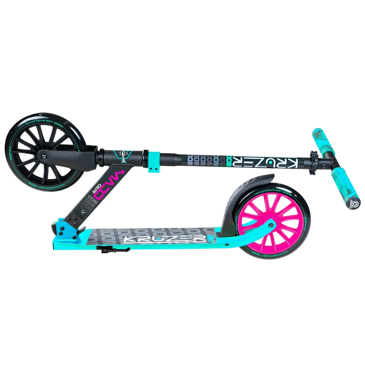 Madd Gear Carve Kruzer V2-200 Scooter - Black/Teal
