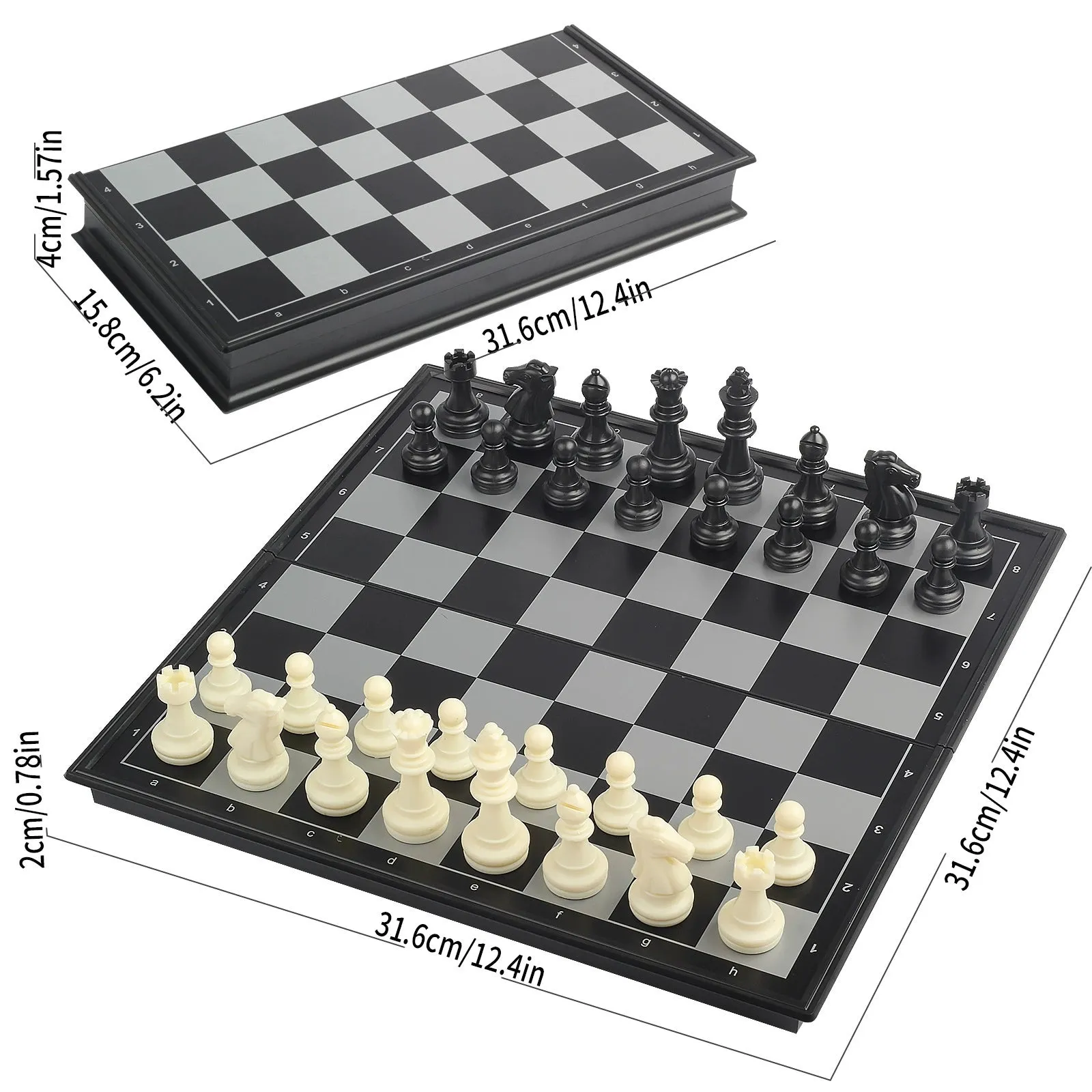 Magnetic Foldable Chess Set