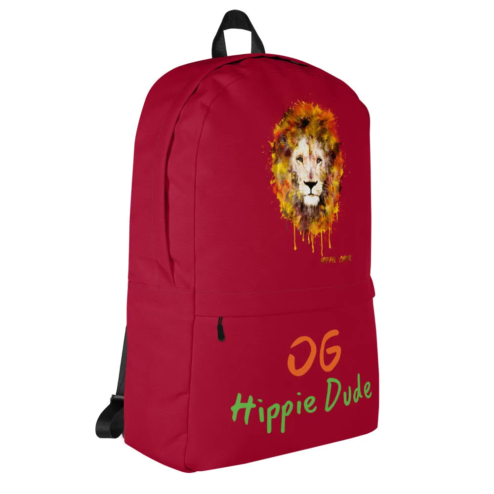 Maroon Backpack - OG Hippie Dude