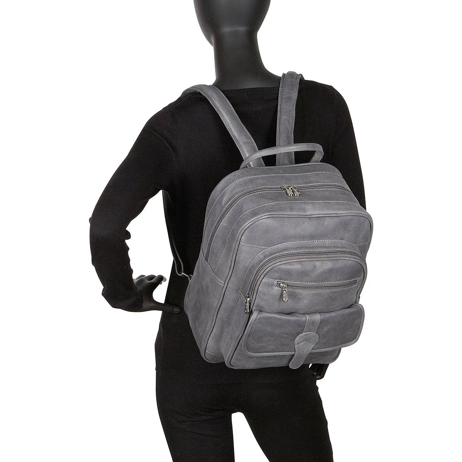 MEDIUM BUCKLE FLAP BACKPACK
