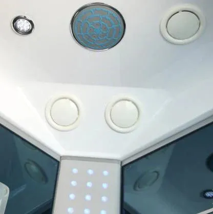 Mesa 9090K Steam Shower Blue Glass