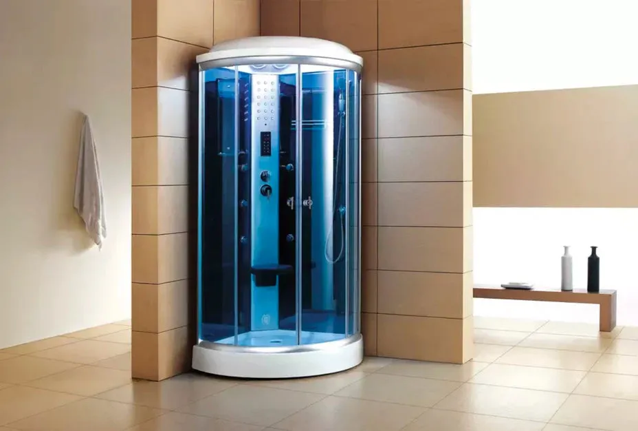 Mesa 9090K Steam Shower Blue Glass