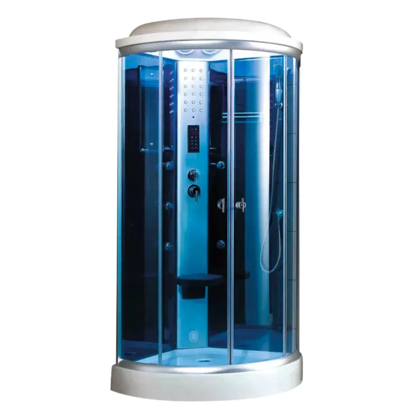 Mesa 9090K Steam Shower Blue Glass
