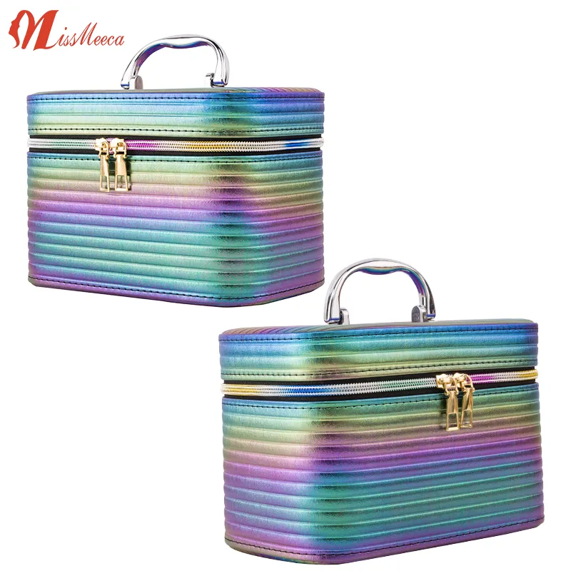 Mini Compact Espejo Decorativo Espejo Con Luz Led Cosmetic Case