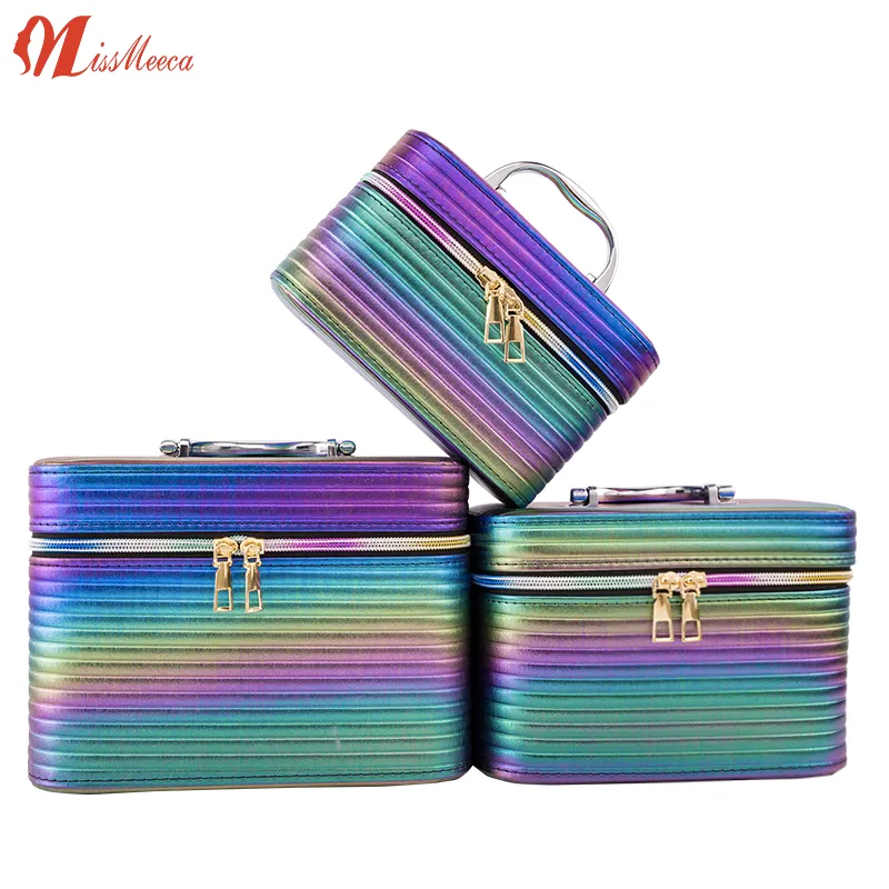 Mini Compact Espejo Decorativo Espejo Con Luz Led Cosmetic Case