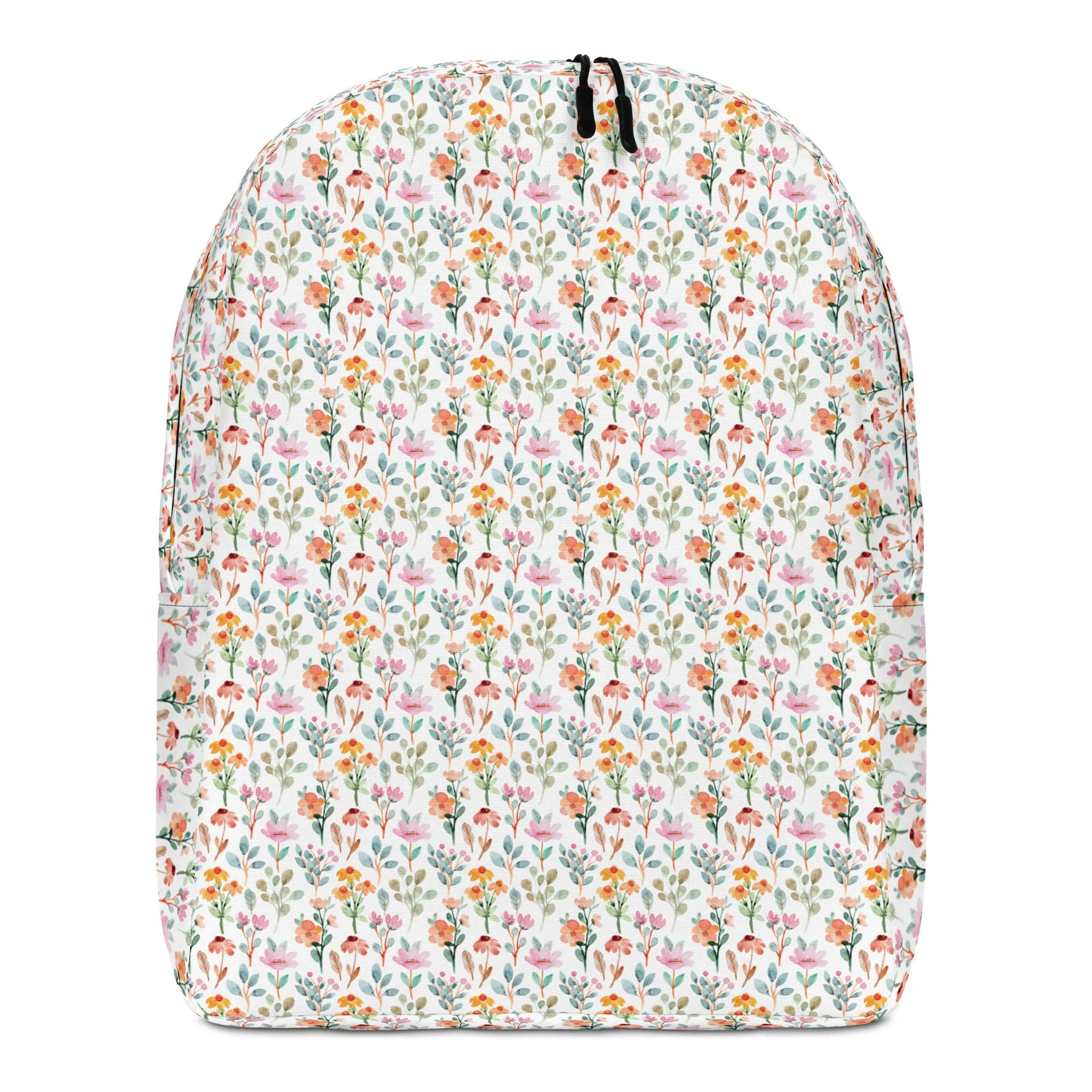 Minimalist Backpack - flower pattern - print on demand