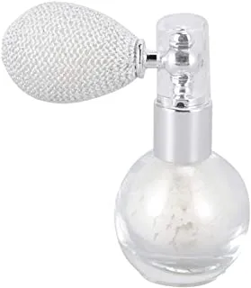 Minkissy Glitter Powder Spray Perfume Bottle Gloss Powder Spray Contour Make up for Beauty Highlighter Shimmer Cosmetic Pearl White