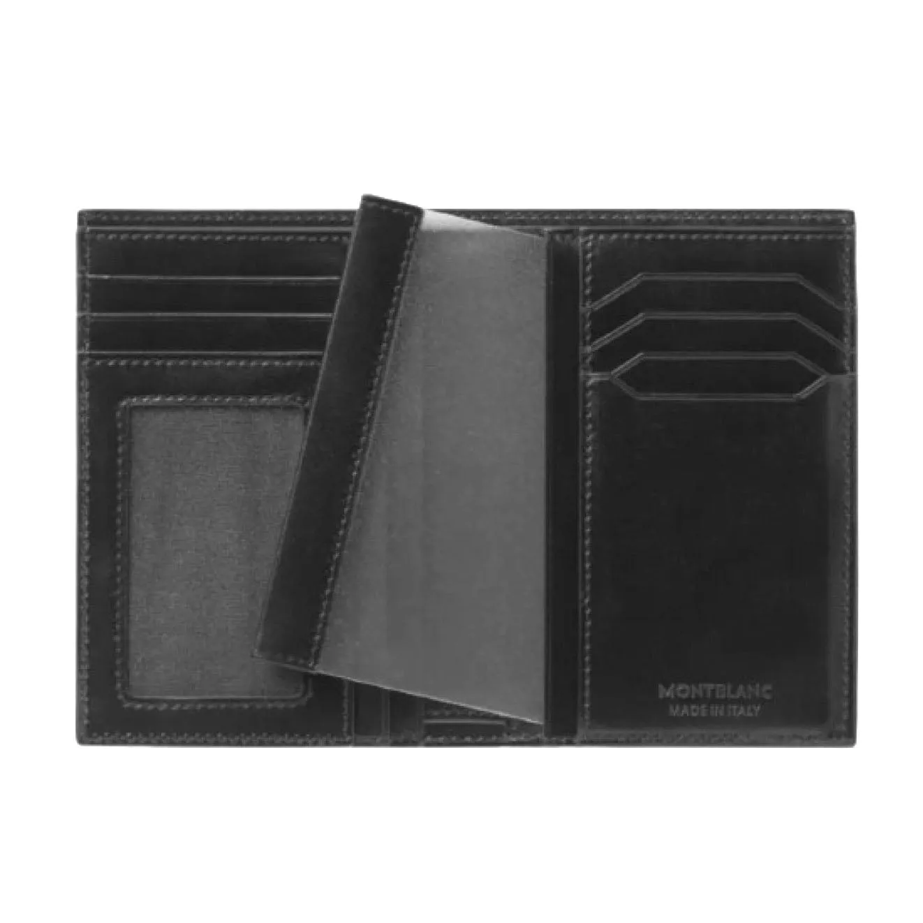 Montblanc Portfolio 7 compartments and door identity document Meisterstück Black 198380