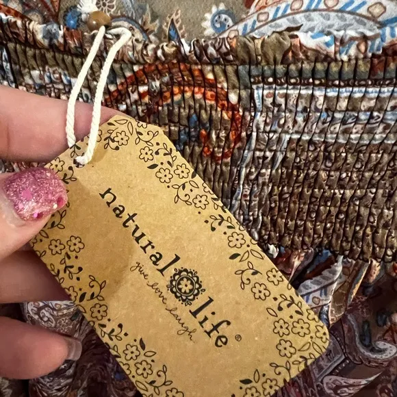 Natural Life Hanna Convertible Maxi Skirt Paisley Print Maxi Skirt XL