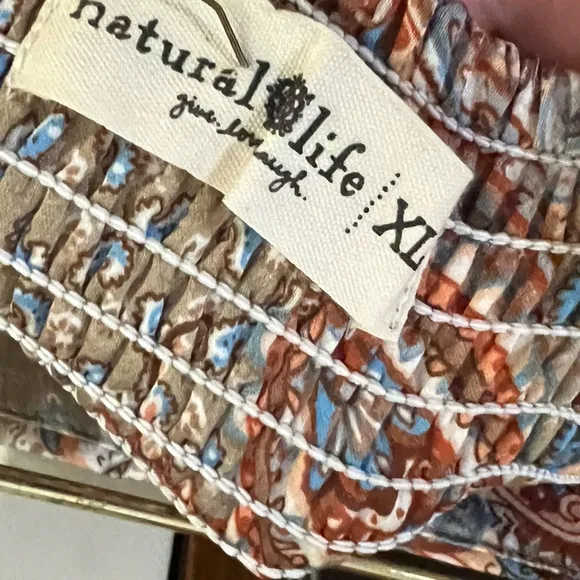 Natural Life Hanna Convertible Maxi Skirt Paisley Print Maxi Skirt XL