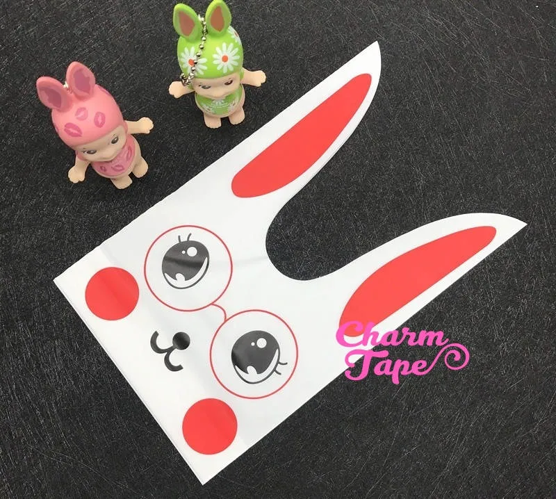 Nerdy Rabbit Bunny Bags // Cello Bags // Party Bags Set of 25bags CB30