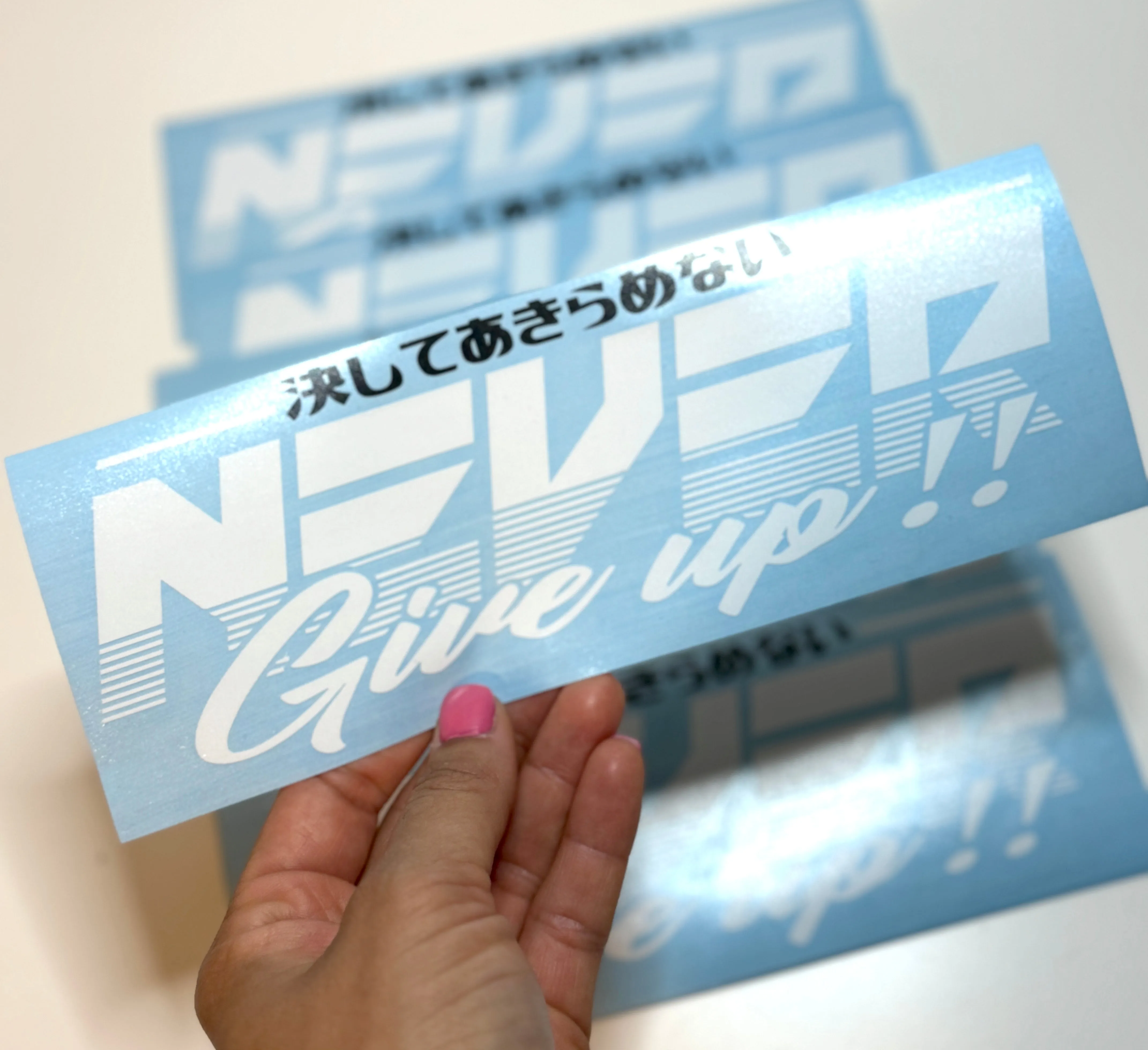 Never Give Up Sticker