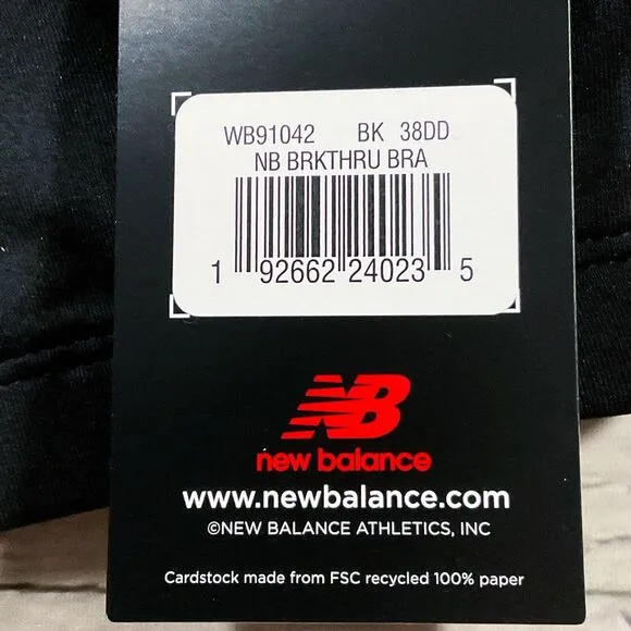 New Balance Womens Sports Bra sz 38DD new nwt Convertible Straps High Impact Bra