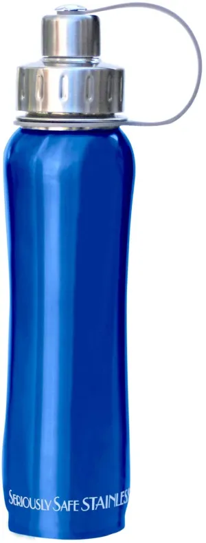 New Wave Enviro - Double Wall Insulated Screw Top Hot/Cold Stainless Steel Bottle (Sky, 600ml)