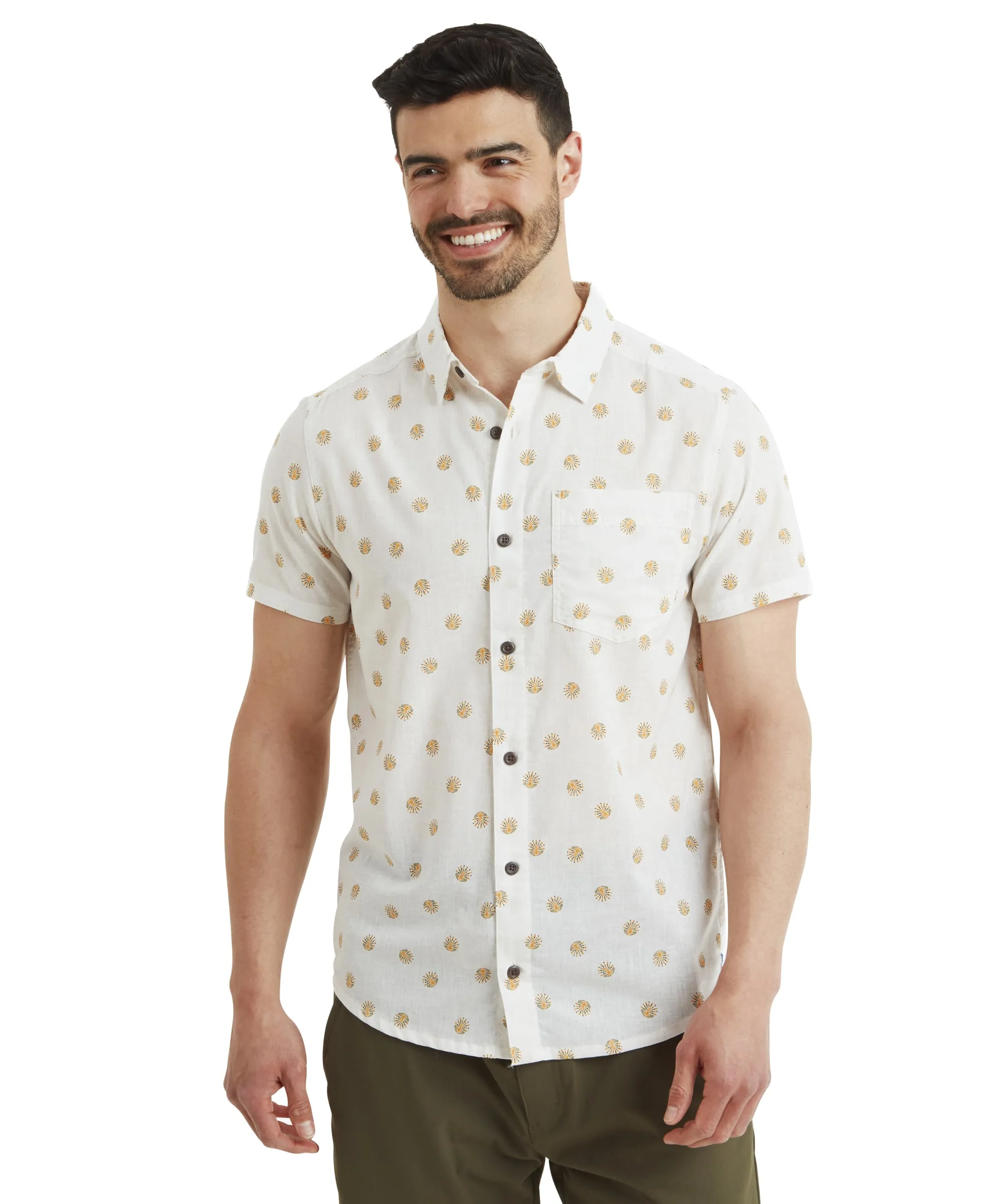 Newar Peacock Short Sleeve Shirt - Peetho