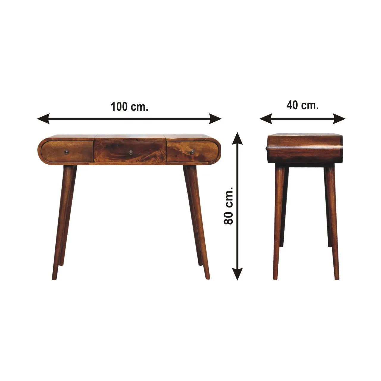 NEWTON Dressing Table with Foldable Mirror