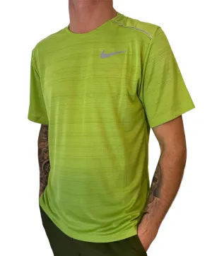 NIKE DRI-FIT MILER 1.0 T SHIRT - LIME GREEN