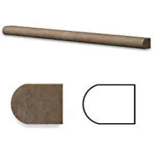 Noce Travertine Honed 1/2 X 12 Pencil Liner Trim Molding - Lot of 50 pcs.
