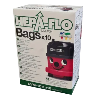 Numatic NVM-1CH Hepaflo Dust Bags 10/Pack