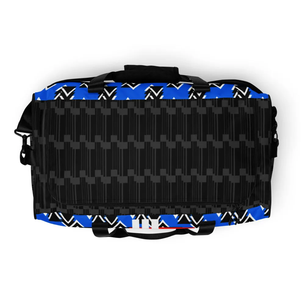 Origen Destination |On-Arrival Point of Origen Symbol-inspired High-Blue Duffle bag