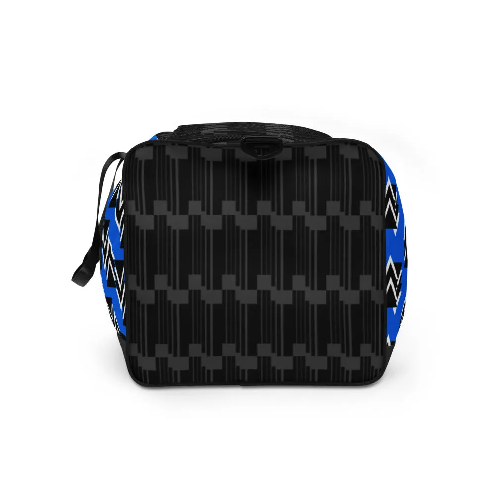 Origen Destination |On-Arrival Point of Origen Symbol-inspired High-Blue Duffle bag