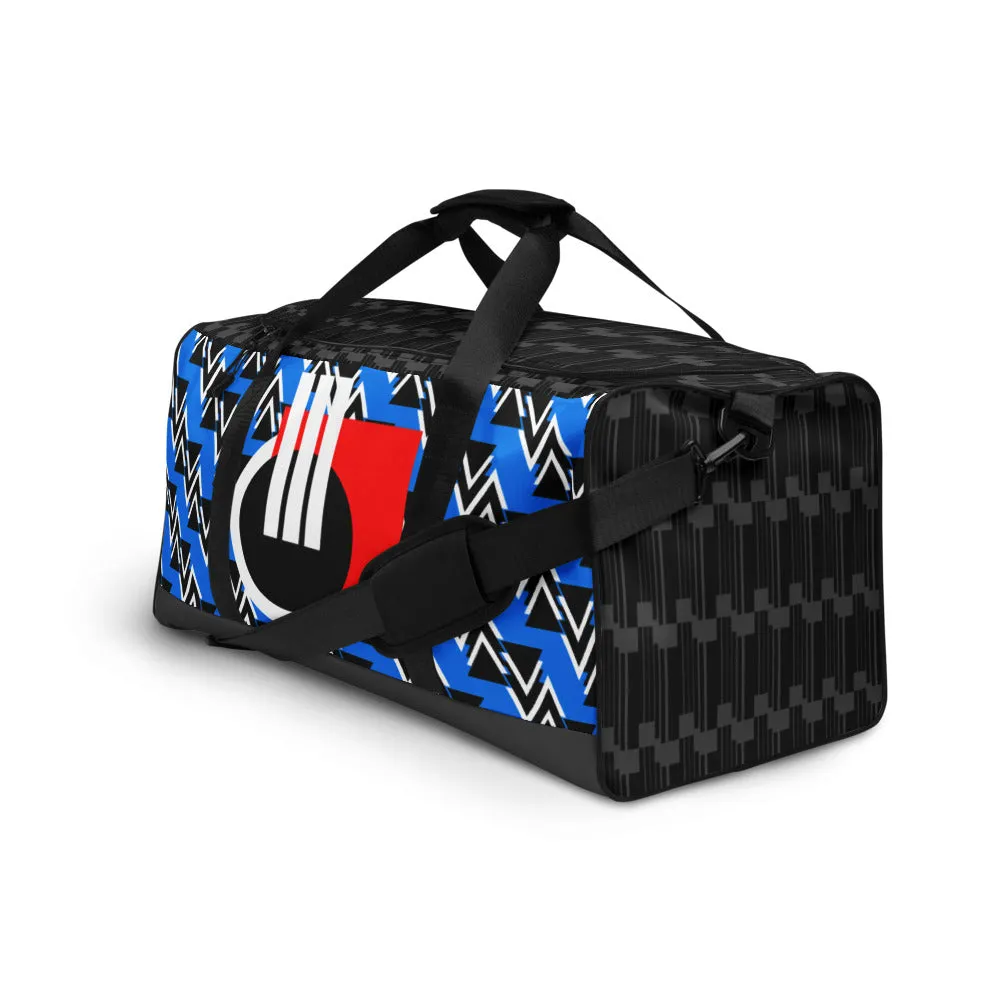 Origen Destination |On-Arrival Point of Origen Symbol-inspired High-Blue Duffle bag