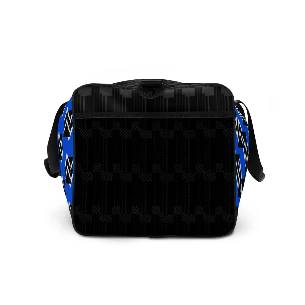 Origen Destination |On-Arrival Point of Origen Symbol-inspired High-Blue Duffle bag