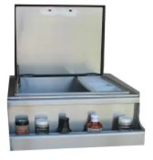 Pacific Coast Manufacturing - 24" Fully Insulated Slide-In Ice/Condiment Holder