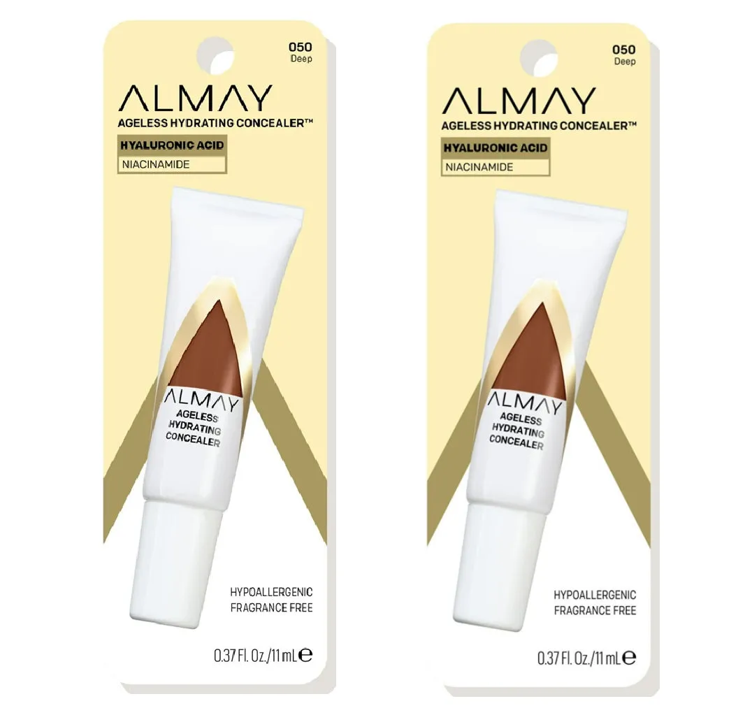 Pack of 2 Almay Ageless Hydrating Concealer, Deep 050