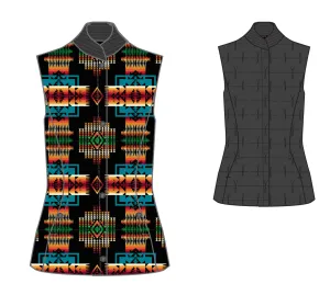 Pendleton Reversible Down Elk Point Vest Chief Joseph Pattern
