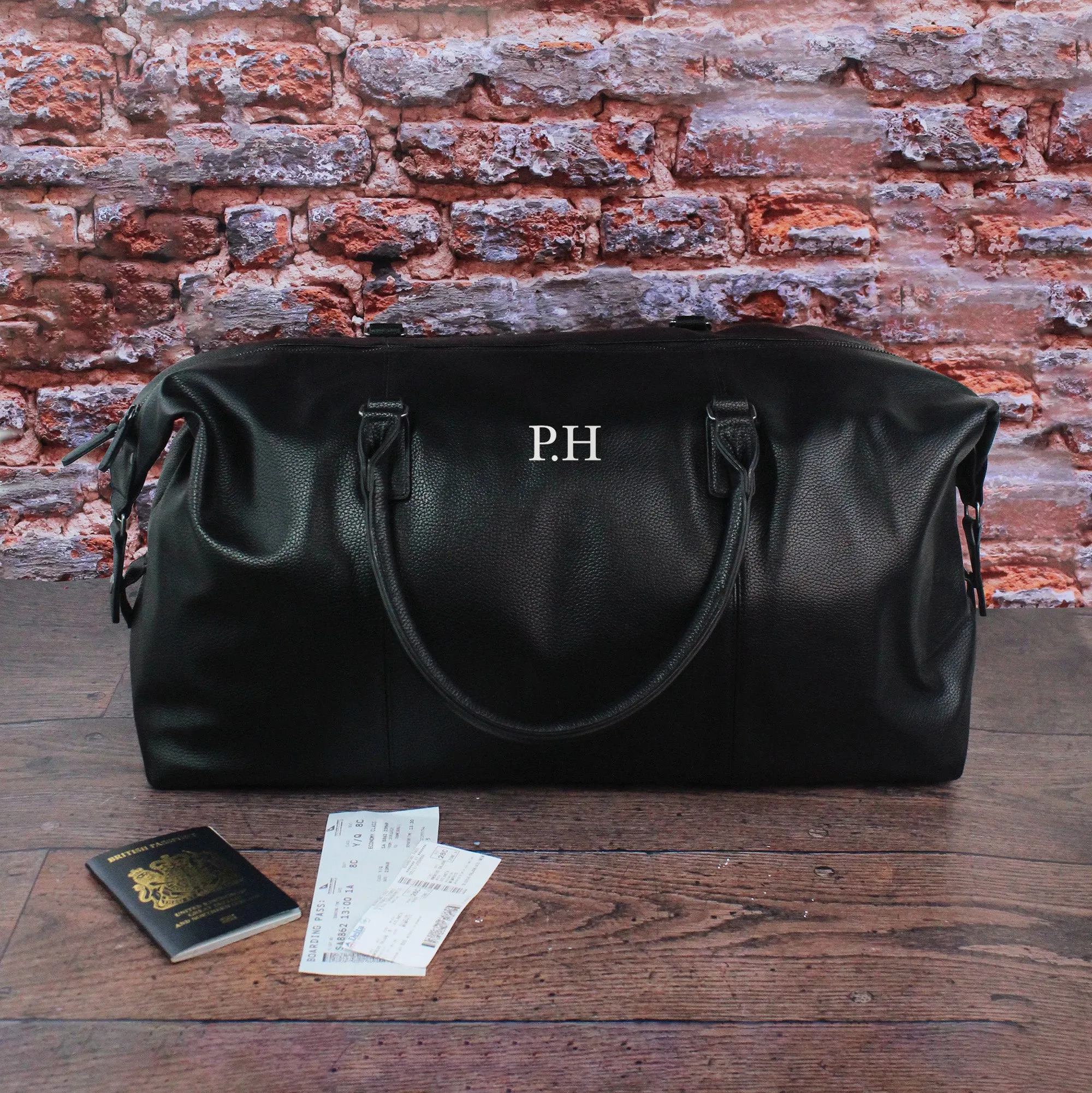 Personalised Men’s Weekend Bag with Wash Bag Option