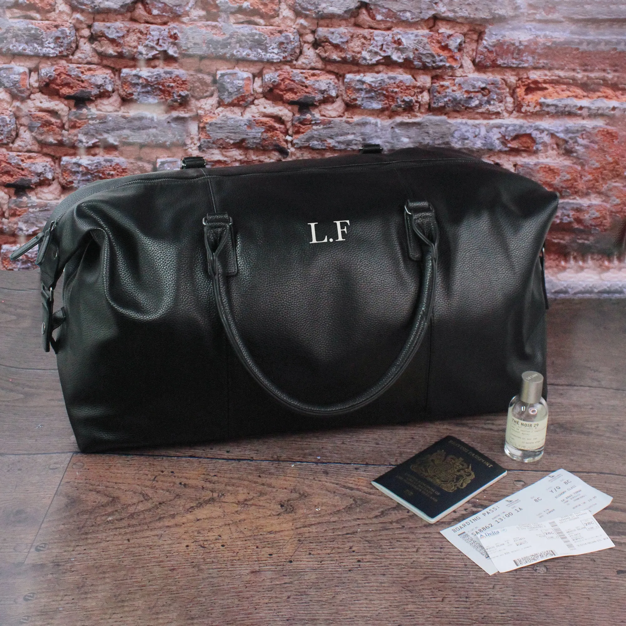 Personalised Men’s Weekend Bag with Wash Bag Option