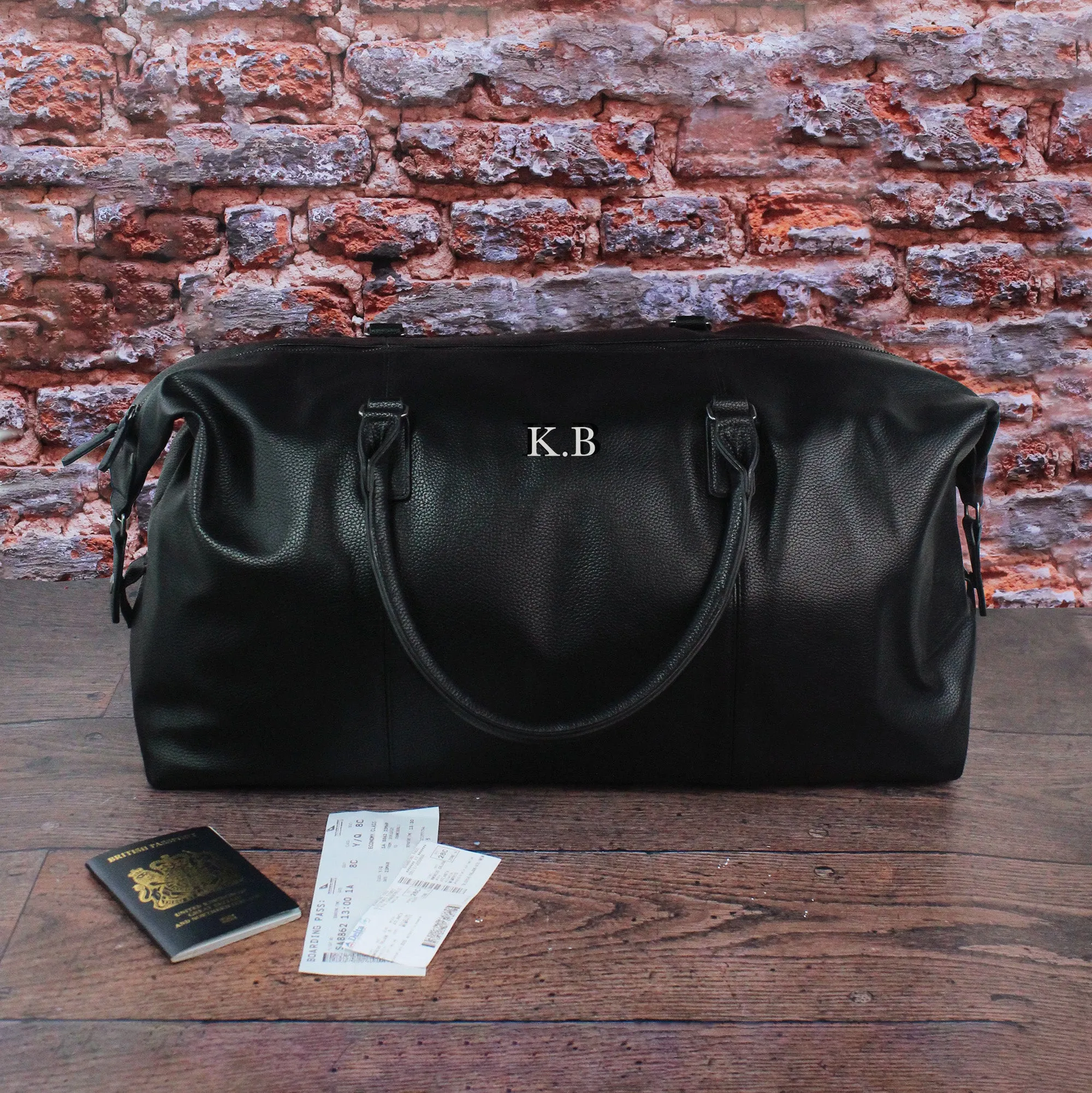Personalised Men’s Weekend Bag with Wash Bag Option