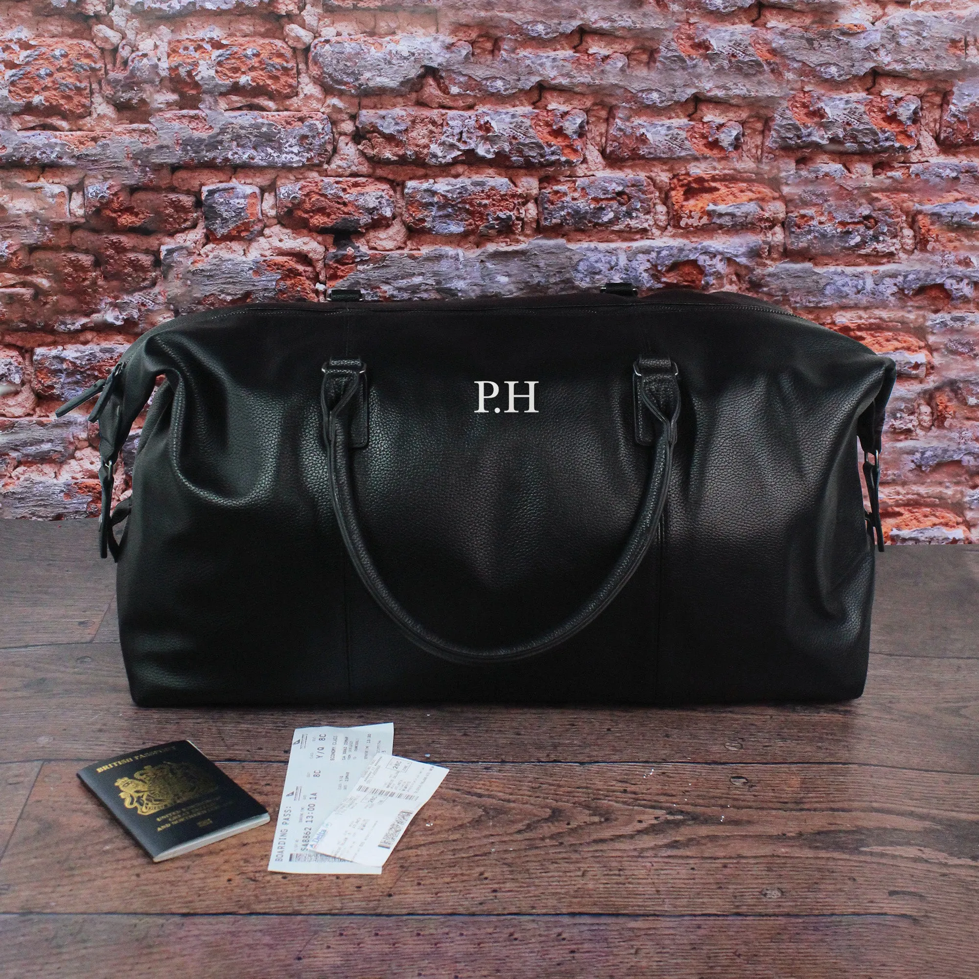 Personalised Men’s Weekend Bag with Wash Bag Option