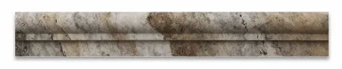 Philadelphia Travertine Honed 2 X 12 OG-1 Chair Rail Liner Trim - Box of 5 pcs.