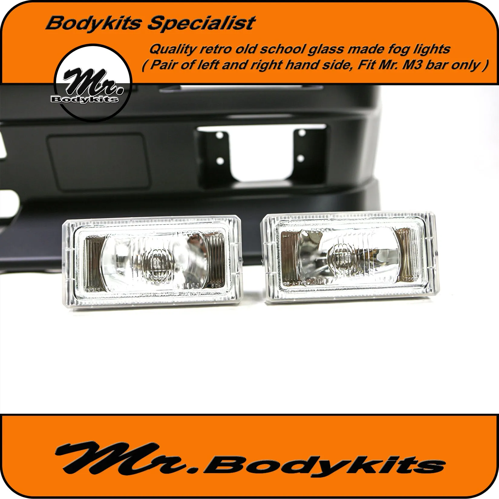Plastic BMW E30 M3 Style Front Bumper Spoiler For Coupe Sedan Convertible by Mr Bodykits