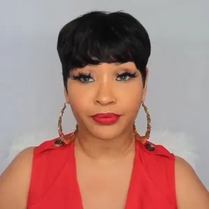 Popular black ultra short volume wig