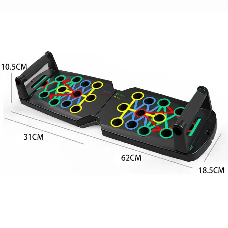 Portable Foldable Push-Up Board Set Multifunctional Fitness Equipment for Chest