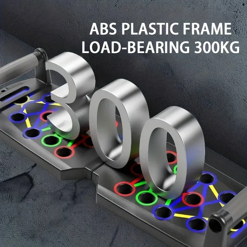 Portable Foldable Push-Up Board Set Multifunctional Fitness Equipment for Chest