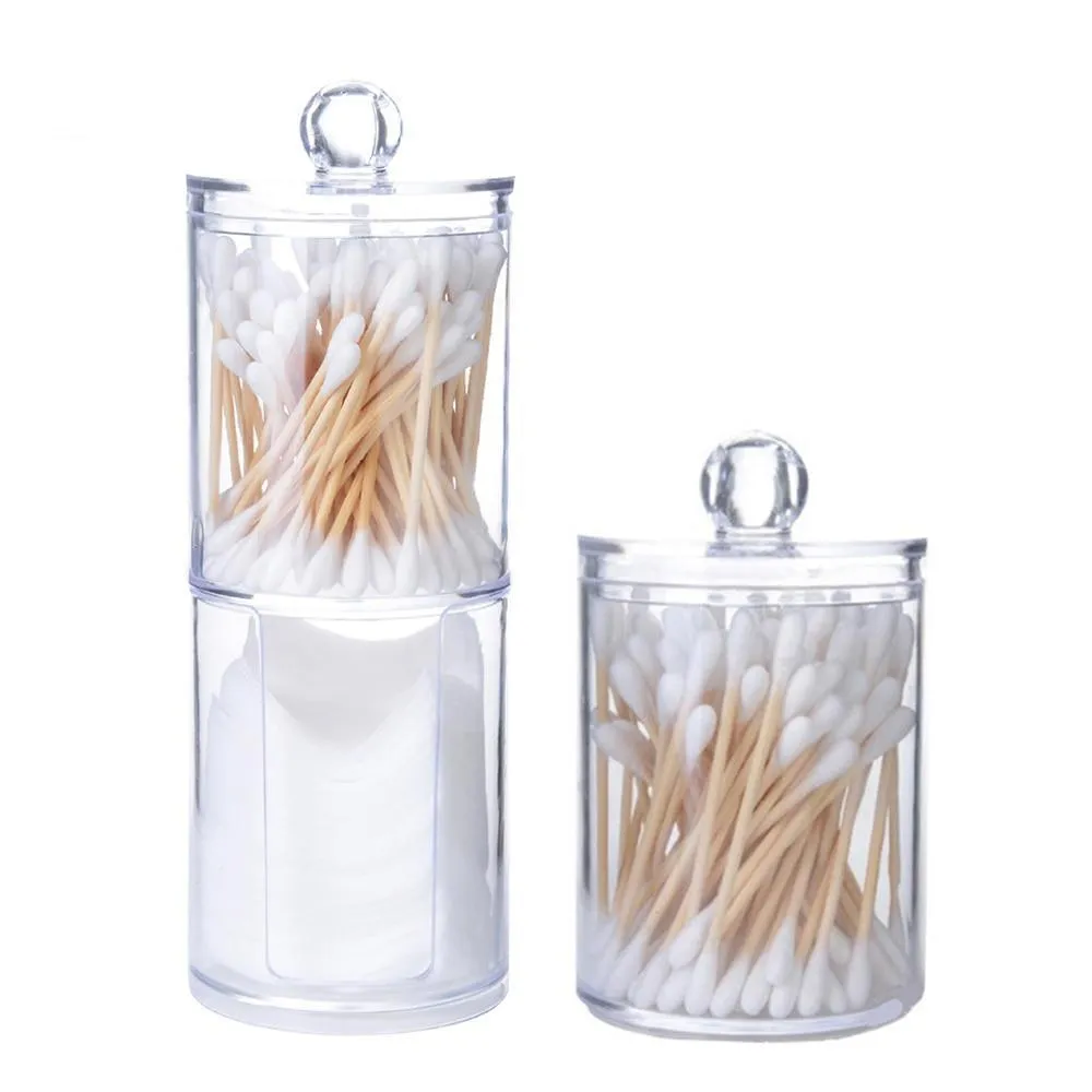 Q-Tips and Cotton Pads Acrylic Canister